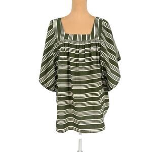 Time & True Y2K Peasant Blouse 2X  Whimsey Boho Retro Kitschy Hippie